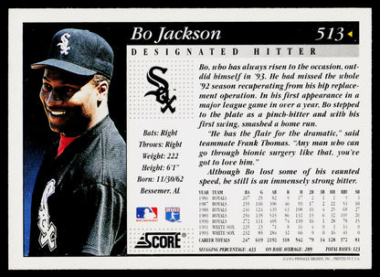 1994 Score #513 Bo Jackson